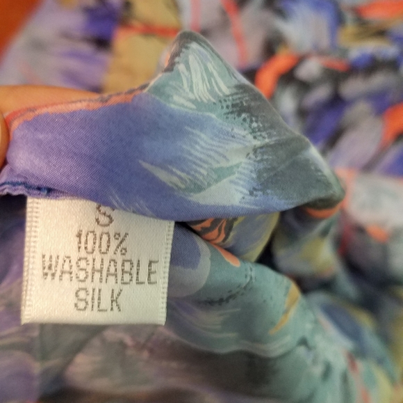 VTG JMS Collection silk blouse- small WN - Picture 4 of 7